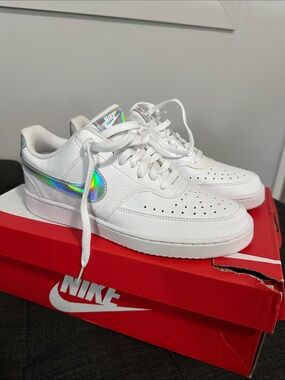 Nike White Court Vision Low Sneakers